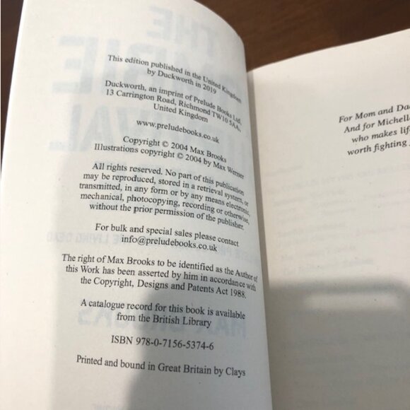 The Zombie Survival Guide Complete Protection From The Living Paperback Book. - Picture 9 of 10